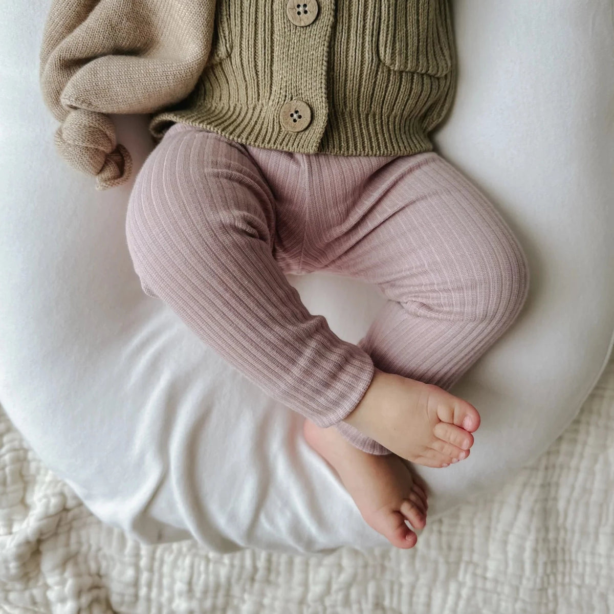 Cotton Modal Leggings Blush Moral Store