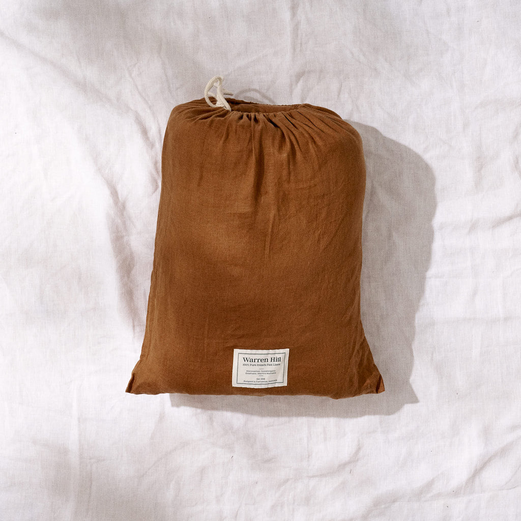 Quilted Linen Baby Play Mat Rust – Moral Store