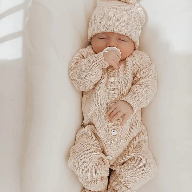 Baby girl 2025 knitted romper